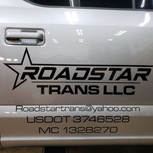 usdot truck door logo decal