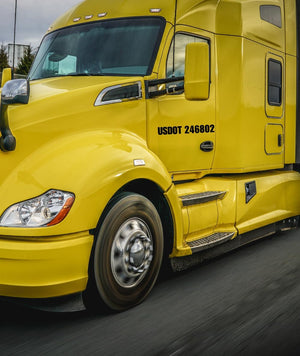 semi truck usdot number sticker