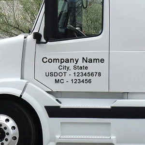 semi truck door decal