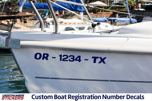 boat number decal sticker