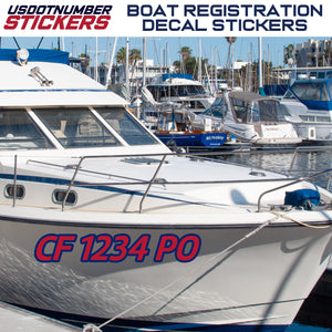 boat registration decals