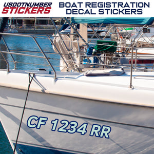 boat registration decal