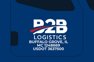 truck door decal usdot logo