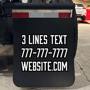 custom mud flap for semi trucks