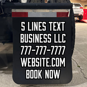 custom semi truck mudflaps