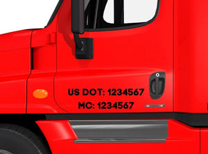 usdot mc number decal