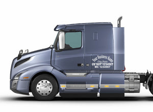 semi truck usdot door decal