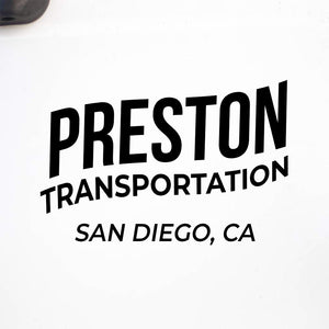 Company Name Decal with Location