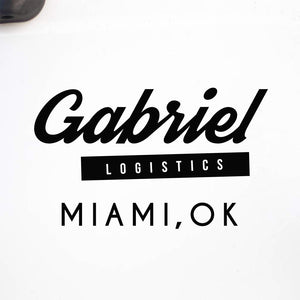 Company Name Decal with Location