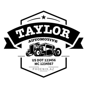 Mechanic Truck Decal US DOT