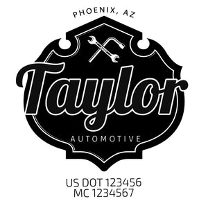 Mechanic Truck Decal US DOT