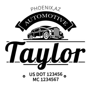 Mechanic Truck Decal US DOT