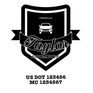 Mechanic Truck Decal US DOT
