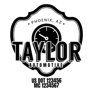 Mechanic Truck Decal US DOT