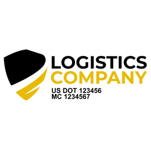 Transportation logistic company trucks decal