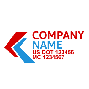 Transportation logistic company trucks decal