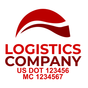 Transportation logistic company trucks decal
