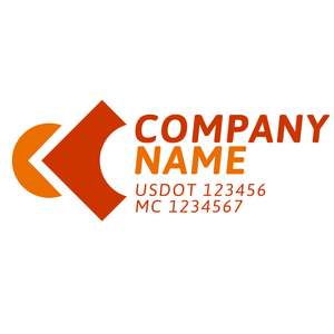 Transportation logistic company trucks decal