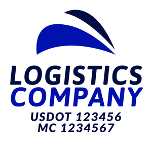 Transportation logistic company trucks decal
