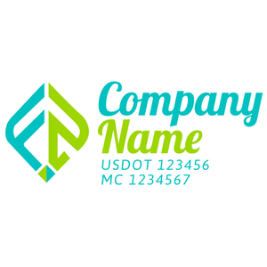 Transportation logistic company trucks decal