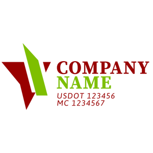 Transportation logistic company trucks decal