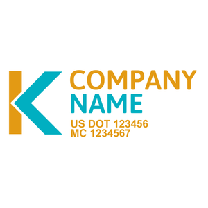 Transportation logistic company trucks decal