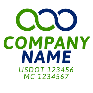 Transportation logistic company trucks decal