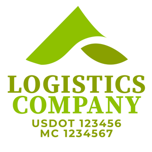 Transportation logistic company trucks decal