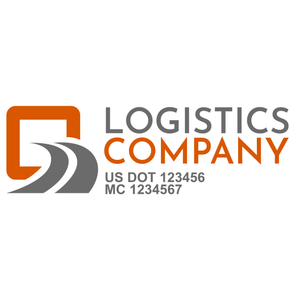 Transportation logistic company trucks decal