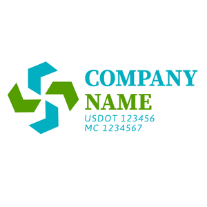 Transportation logistic company trucks decal