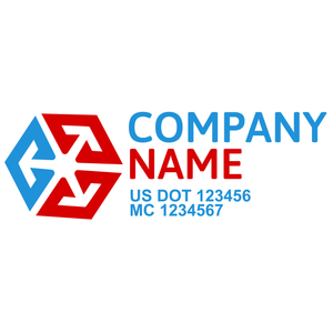 Transportation logistic company trucks decal