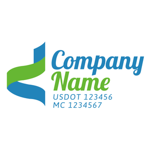 Transportation logistic company trucks decal