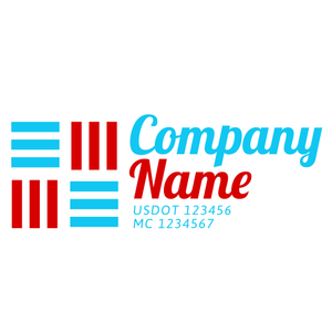 Transportation logistic company trucks decal