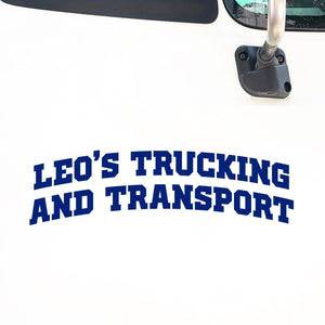 Arched Company Name Decal