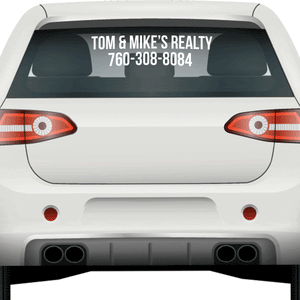 2 Line Back Windshield Decal Sticker