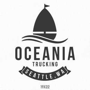 Business Name Decal with Boat, Fishing
