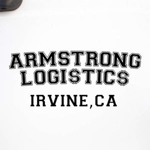 Company name decal with location or usdot number