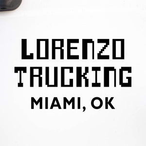 Pixel Style Company Name Decal