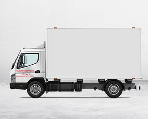 box truck door decal lettering
