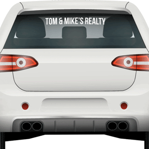 Vehicle Back Windshield Decal Sticker