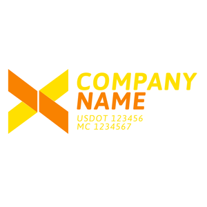 Transportation logistic company trucks decal