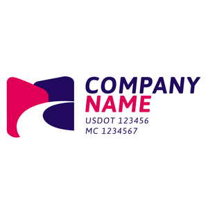 Transportation logistic company trucks decal