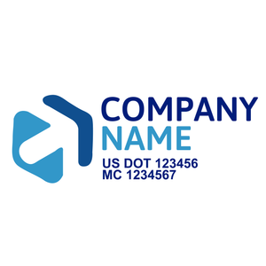 Transportation logistic company trucks decal