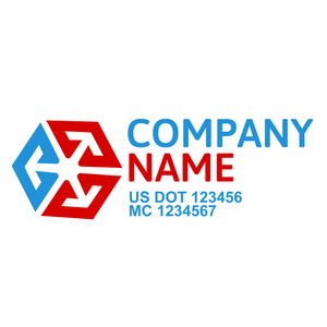 Transportation logistic company trucks decal