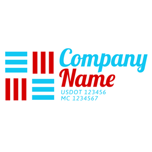 Transportation logistic company trucks decal