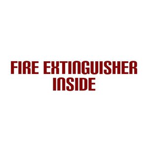 Fire Extinguisher Inside Decal Sticker
