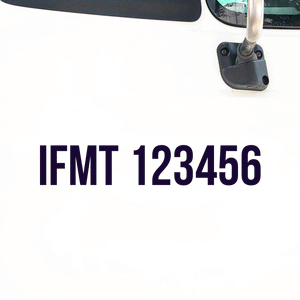 IFMT number sticker