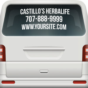 3 Line Back Windshield Decal Sticker