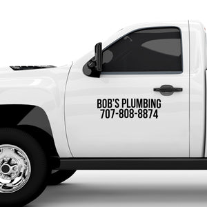 2 Line Truck Door Decal Sticker