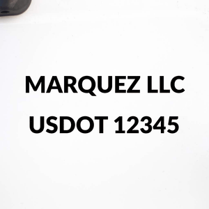 truck door decal usdot